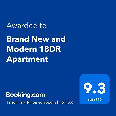 Brand New And Modern 1bdr